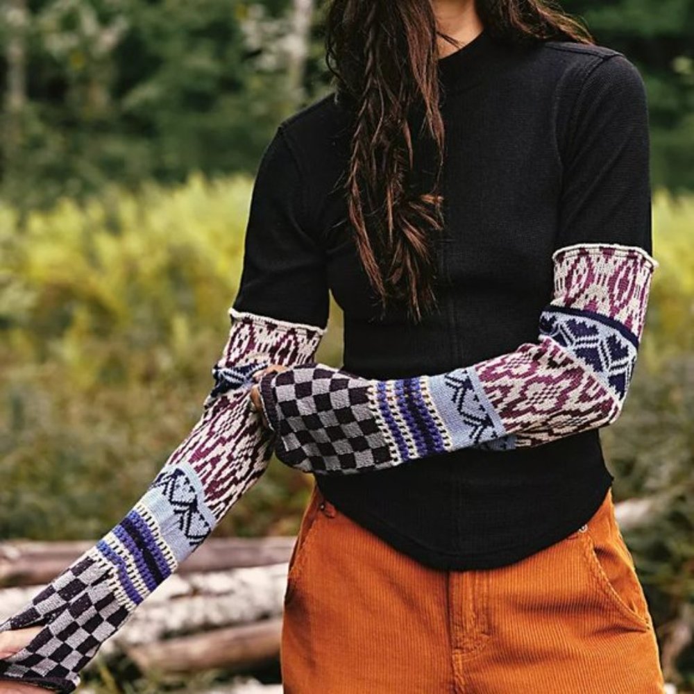 FREE PEOPLE GORGEOUS THERMAL CUFF TOP, XL